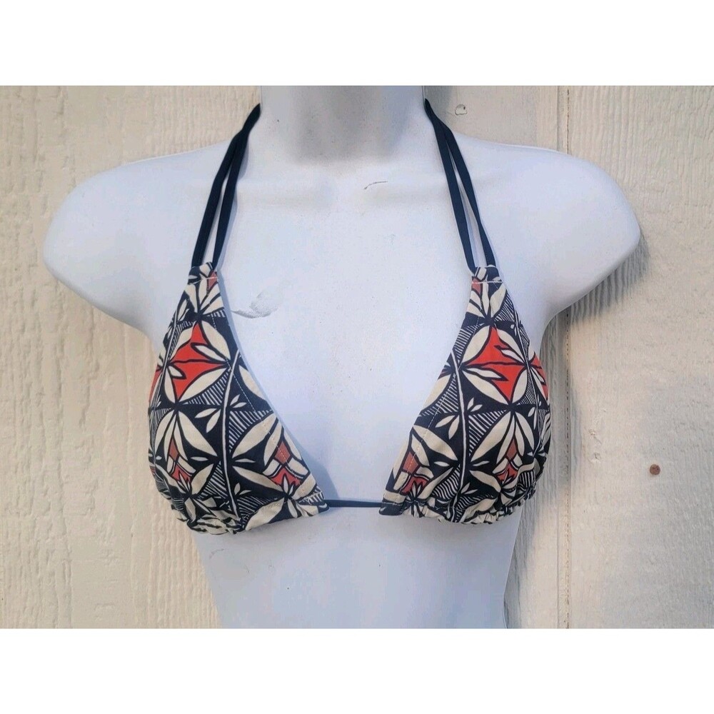 Tori Burch acoma reversable triangle bikini top only sz S